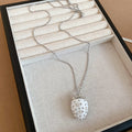 Strawberry Pendant Necklace in Red and White Options view 7