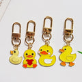 Yellow Duck Figure Gold Tone Clip Charms in Four Designs view 5