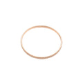 Pave Rhinestone Round Cuff Bangle Bracelet Silver and Gold view 5