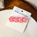 Glossy Heart Duckbill Hair Clips Twenty Color Options view 12