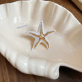 Enamel Starfish Open Rings Gold Ridge Trim 3 Colors view 7