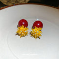 Assorted Floral and Pearl Statement Stud Earrings Statement Jewelry view 3