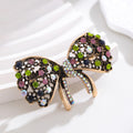 Ribbon Bow Crystal Metal Brooch Pin for Jackets and Lapels view 5
