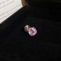 Round Crystal Ear Cuffs in Pink Blue and Clear Options view 6
