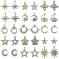 Metallic Moon and Star Metal Charms with 31 Listed Options view 1