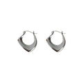 Pave Zircon Metal Huggie Hoop Cuff Earrings Six Style Mix view 5