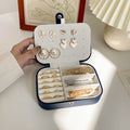Compact Square Travel Jewelry Case in Three Colors view 2