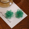 Green Flower Clips