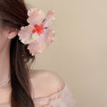 Fabric Flower Hair Stick Pins Hibiscus Sunflower Rose Styles view 10