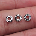 6x6mm 0.1g Multicolor Zinc Alloy Round Spacer Beads for Bracelet Necklace DIY Jewelry Making