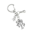 Antique Silver Alloy Charm Keychain with Novelty Designs view 5