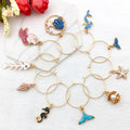 Metallic Flower Metal Charms with 5 Listed Options view 2