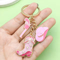 Western Cowboy Charm Keychains in 26 Pictured Variations for Bags and Keys view 3