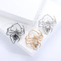 Openwork Spider Brooch with Faceted Crystal Abdomen view 2