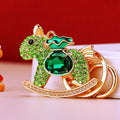 Jeweled Pack Horse Keychains With Color and Wrist Strap Options view 10