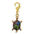 Printed Turtle Keychain Gold Lobster Clasp Sixteen Designs view 9