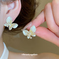 Pastel Petal Butterfly Stud Earrings in Four Colorways view 4