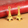 Vintage Metal Eiffel Tower Pendant in Multiple Finish Options for Jewelry Making view 2