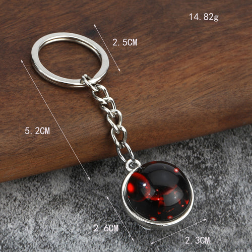 Glow in the Dark Zodiac Sign Keychain Charm