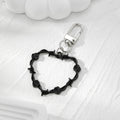 Barbed Wire Rose Heart Earrings and Clip Keychains in Three Finishes view 4