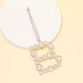 Pearl Letter Ornament Initial Hanging Charm Ribbon Loop view 7