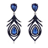 Blue Teardrop Openwork
