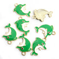 Colorful Dolphin Enamel Alloy Charm Pendants for Jewelry Making view 10