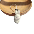 Flocked Bunny Rabbit Phone Strap Charms 4 Pose Styles view 5