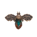 Bee Crystal Metal Brooch Pin for Jackets and Lapels view 1
