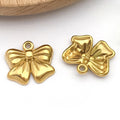 Gold-Tone Bow and Butterfly Metal Charms with 10 Listed Options view 8