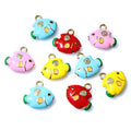 Colorful Enamel Puffer Fish Charms in Five Pictured Options view 5