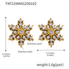 Gold Clear Snowflake