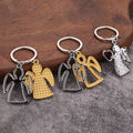 Metal Angel Keychains in Two-Angel, Silver and Iridescent Styles view 1