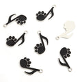Colorful Cat Paw Music Note Enamel Pendant Charms in 12 Styles view 4