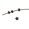 Tiny Flower Spacer Beads in Detailed Metal Finishes for Jewelry Making view 3