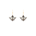 Black Blue and Pink Butterfly Moon Long Hook Earrings view 5