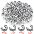 Pumpkin Fluted Crescent Crimp Cover Clasps Jewelry Findings view 8