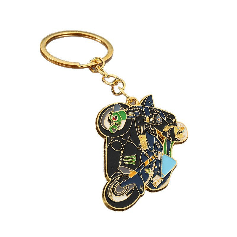 Motorcycle Racing Model Zinc Alloy Keychain Pendant Gift Accessory