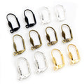 Leverback Earring Hooks in Six Metal Finish Options view 1