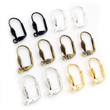 Leverback Earring Hooks in Six Metal Finish Options