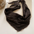 Striped Geometric Print Lightweight Triangle Scarf view 7