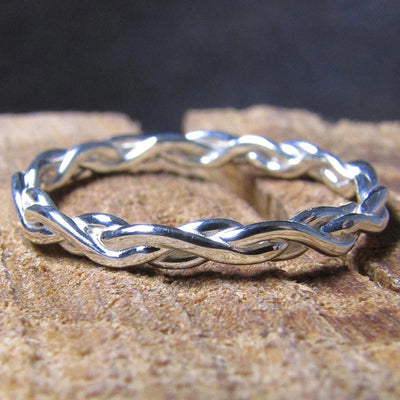Braided openwork band ring alternate product view