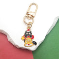 Christmas Enamel Alloy Keychains Gold Lobster Clasp 12 Styles view 6