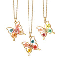 Pressed Flower Butterfly Pendant Necklaces in Three Designs view 5