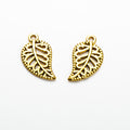 Openwork Leaf Antique Tone Alloy Jewelry Making Component in 3 Finishes view 4