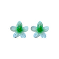 Gradient Translucent Flower Mini Hair Claw Pairs In Six Colors view 5