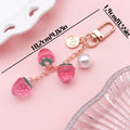 Strawberry, Cherry and Lemon Charm Keychains in 39 Pictured Variations for Bags and Keys view 6