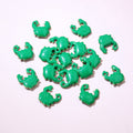 Tiny Enamel Crab Metal Charms in Nine Color Options view 7