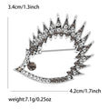 Crystal Hedgehog Brooch In 2 Styles With Polished Metal Details view 7