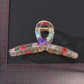 Transparent Resin Colorful Pressed Flower Hair Claw Clip view 5